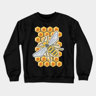 Honeycomb bee Crewneck Sweatshirt